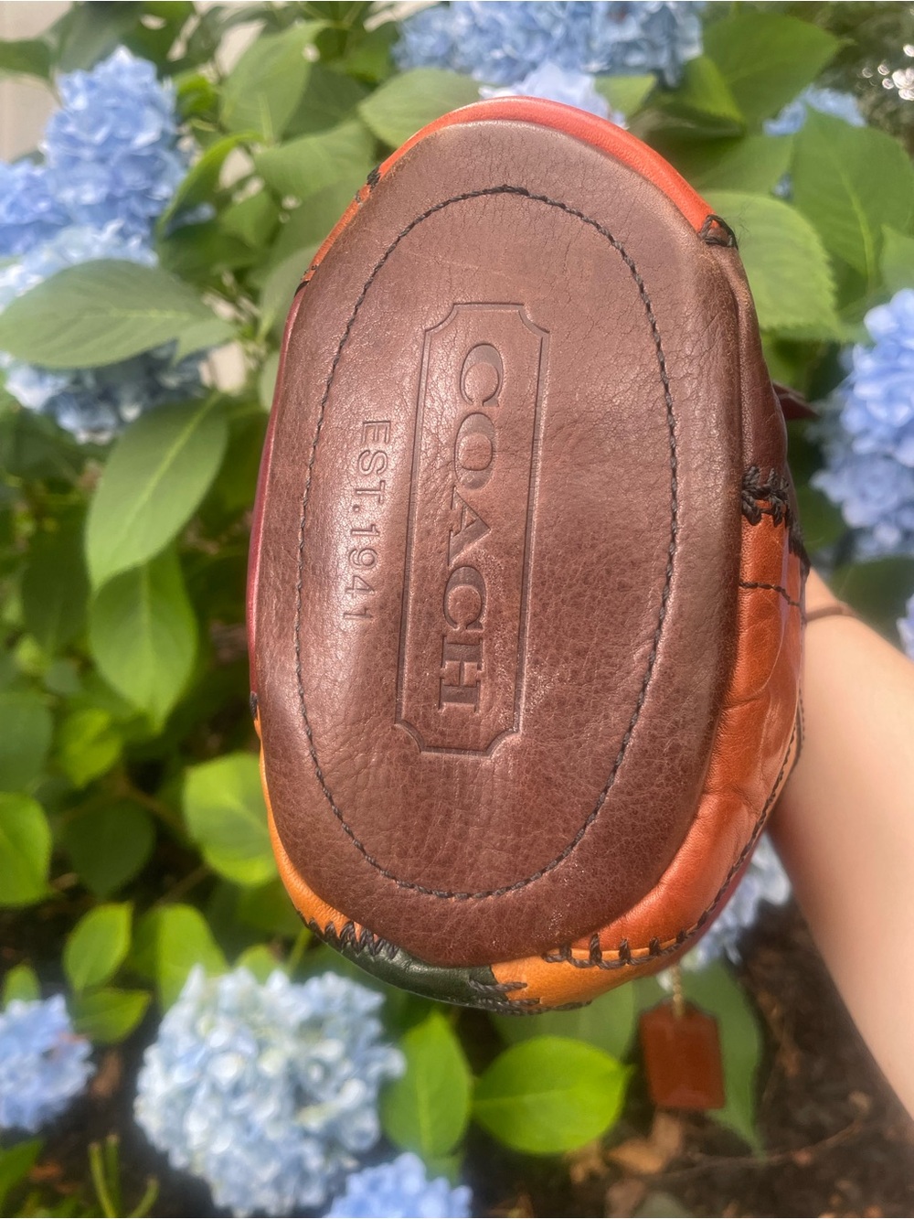Coach VTG Limited edition patchwork leather bleecker MINI duffle bucket bag - Picture 3 of 10